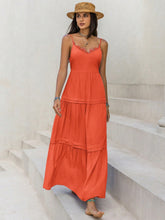 Load image into Gallery viewer, Lace Detail V-Neck Cami Dress