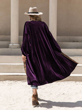 Load image into Gallery viewer, Embroidered Open Front Long Sleeve Cardigan
