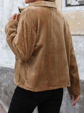 Load image into Gallery viewer, Perfee Pocketed Zip Up Collared Neck Long Sleeve Jacket