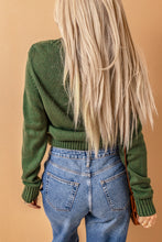 Load image into Gallery viewer, Cable-Knit Button Down V-Neck Cardigan