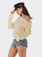 Load image into Gallery viewer, Perfee One Shoulder Long Sleeve Sweater