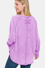 Load image into Gallery viewer, Zenana Round Neck Thumbhole Long Sleeve T-Shirt