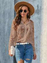 Load image into Gallery viewer, Full Size Collared Neck Long Sleeve Shirt Plus Size