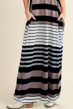 Load image into Gallery viewer, Pocketed Striped V-Neck Sleeveless Cami Dress