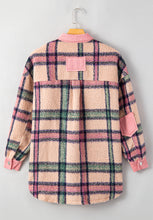 Load image into Gallery viewer, Fuzzy Plaid Corduroy Patchwork Shacket