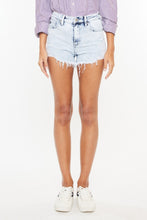 Load image into Gallery viewer, Kancan High Rise Frayed Hem Denim Shorts