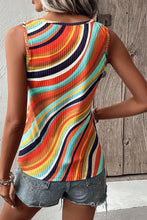 Load image into Gallery viewer, Color Block Round Neck Tank