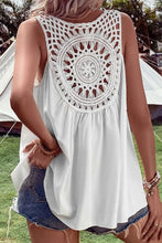 Load image into Gallery viewer, Openwork V-Neck Tank