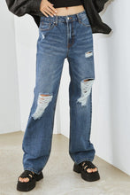 Load image into Gallery viewer, HAMMER COLLECTION Distressed High Waist Jeans