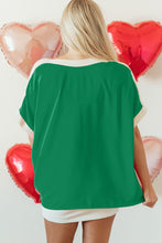 Load image into Gallery viewer, Boat Neck Half Sleeve Blouse