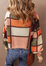 Load image into Gallery viewer, Drawstring Color Block Mock Neck Sweater