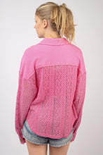 Load image into Gallery viewer, VERY J Button Up Long Sleeve Lace Shirt