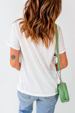 Load image into Gallery viewer, Bow Round Neck Short Sleeve T-Shirt
