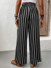 Load image into Gallery viewer, Striped High Waist Wide Leg Pants