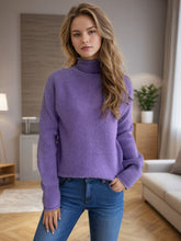 Load image into Gallery viewer, Turtleneck Long Sleeve Sweater