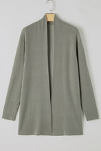 Load image into Gallery viewer, Textured Open Front Long Sleeve Cover Up