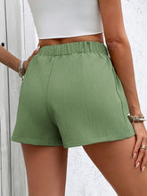 Load image into Gallery viewer, Tied Elastic Waist Shorts with Pockets