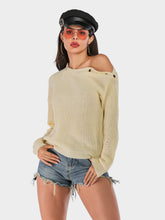 Load image into Gallery viewer, Perfee One Shoulder Long Sleeve Sweater