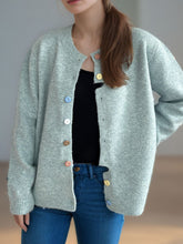 Load image into Gallery viewer, Button Down Long Sleeve Cardigan