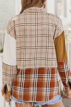 Load image into Gallery viewer, Plaid Button Up Long Sleeve Shacket