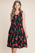Load image into Gallery viewer, BOMBOM Floral Ruched Tank Dress