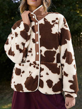 Load image into Gallery viewer, Pocketed Half Snap Sherpa Jacket