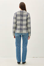 Load image into Gallery viewer, Be Cool Plaid Long Sleeve Sweater Jacket with Front Patch Pockets