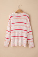 Load image into Gallery viewer, Confetti Round Neck Dropped Shoulder Sweater