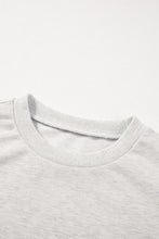 Load image into Gallery viewer, Rhinestone Pearl Detail Round Neck Puff Sleeve Top