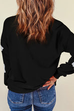 Load image into Gallery viewer, Glitter Round Neck Long Sleeve Sweatshirt