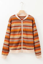 Load image into Gallery viewer, Contrast Baseball Collar Zip Up Jacket
