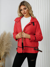 Load image into Gallery viewer, Pocketed Button Down Collared Neck Jacket