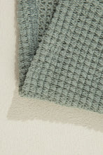 Load image into Gallery viewer, Waffle-Knit Open Front Long Sleeve Cover Up