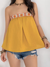 Load image into Gallery viewer, Embroidered Tube Sleeveless Top