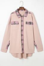 Load image into Gallery viewer, Plaid Button Down Collared Jacket