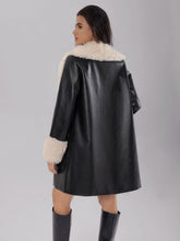 Load image into Gallery viewer, Fuzzy Long Sleeve Longline Coat