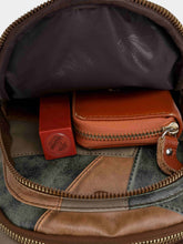 Load image into Gallery viewer, PU Leather Color Block Crossbody Bag