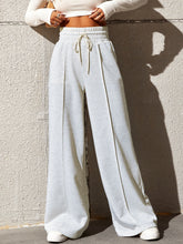 Load image into Gallery viewer, Honey Drawstring Elastic Waist Wide Leg Pants