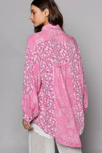 Load image into Gallery viewer, POL Button Down Long Sleeve Paisley Print Shirt