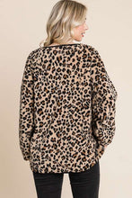 Load image into Gallery viewer, Culture Code Leopard Faux Fur Round Neck Top
