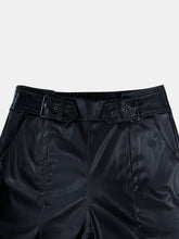 Load image into Gallery viewer, Half Elastic Waist Wide Leg Pants