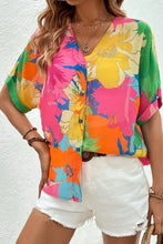 Load image into Gallery viewer, Printed Button Up Half Sleeve Shirt
