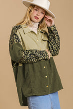 Load image into Gallery viewer, High-Low Leopard Snap Down Shacket