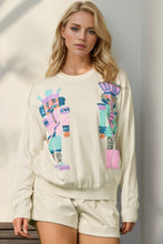 Load image into Gallery viewer, Double Take Full Size Sequin Nutcracker Long Sleeve Sweater