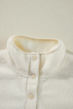 Load image into Gallery viewer, Sherpa Half Snap Long Sleeve Jacket