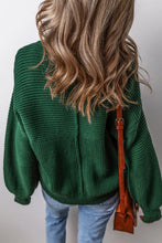Load image into Gallery viewer, Round Neck Dropped Shoulder Sweater