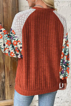Load image into Gallery viewer, Printed Round Neck Long Sleeve Top
