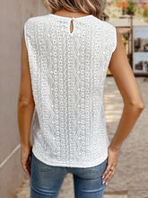 Load image into Gallery viewer, Lace Eyelet Sleeveless Top