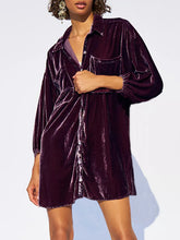 Load image into Gallery viewer, Collared Neck Button Down Long Sleeve Shirt