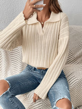 Load image into Gallery viewer, Johnny Collar Long Sleeve Sweater